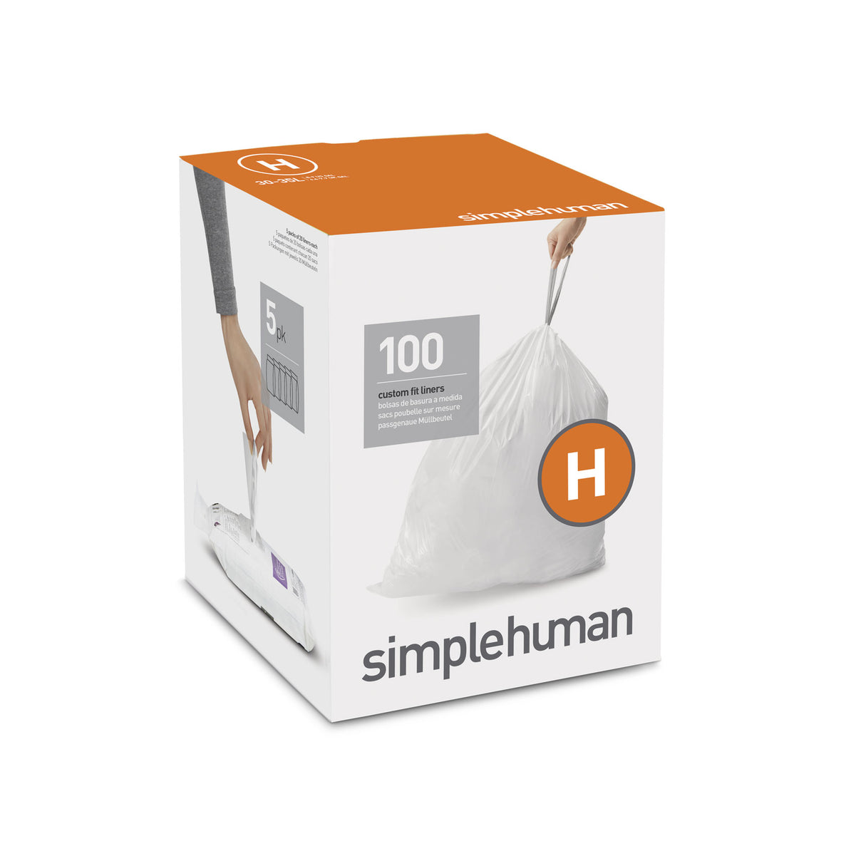 simplehuman code H custom fit liners